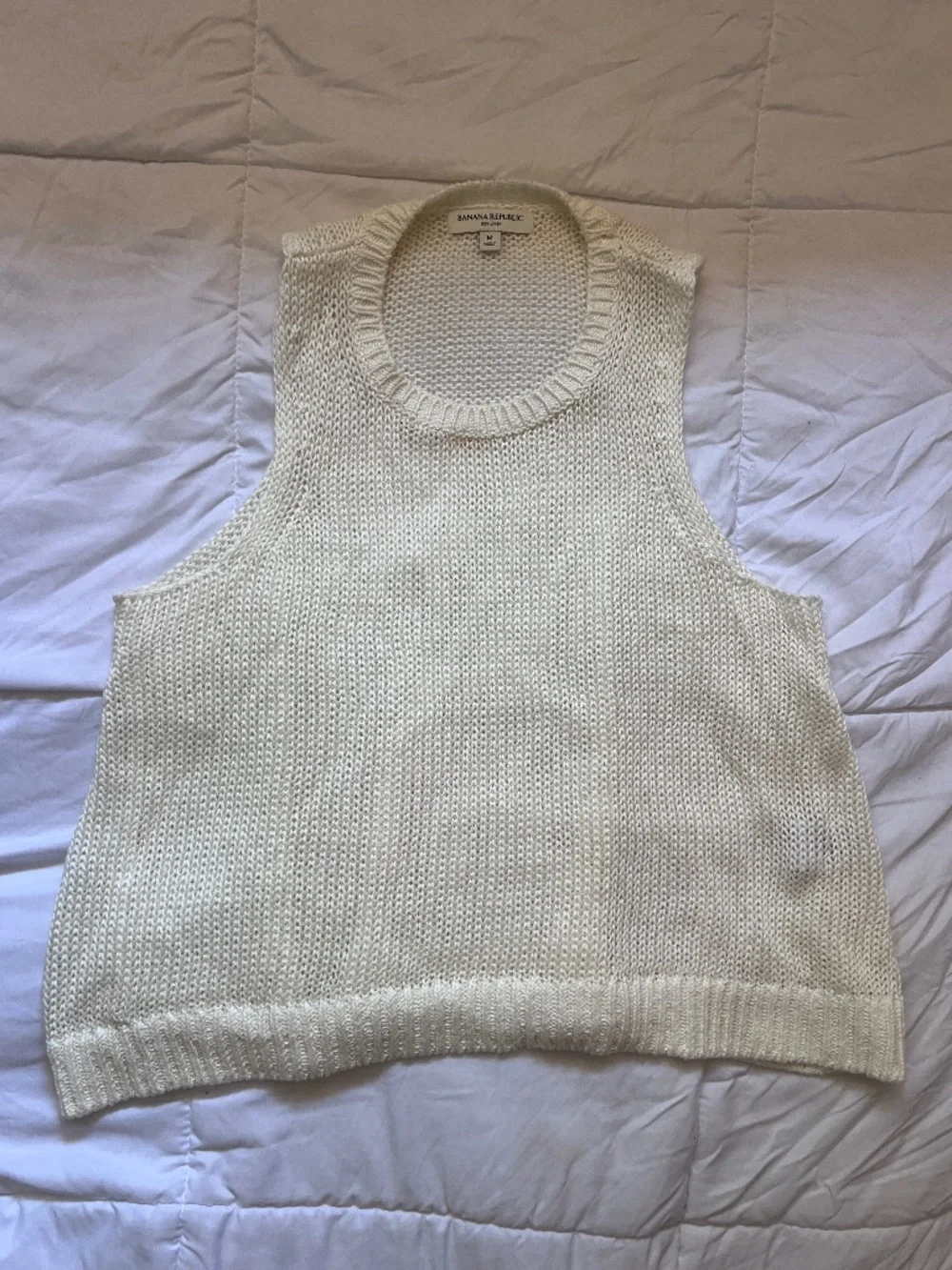 HEIRLOOM LINEN SWEATER TANK